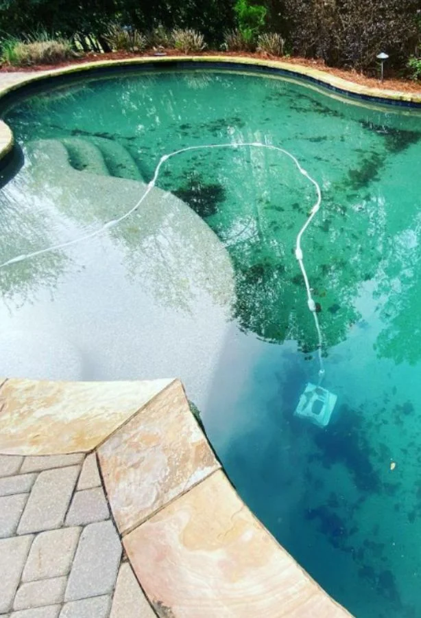 Pool With A Pool Cleaner