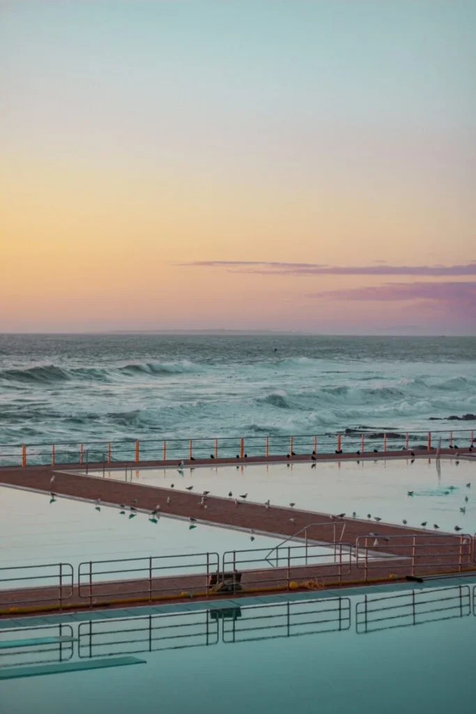 Ocean Pool At Sunset